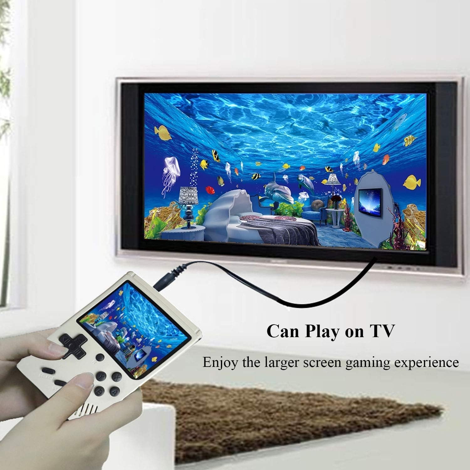 Lightweight Handheld Console – 168 Classic Games for Retro Gaming Lovers