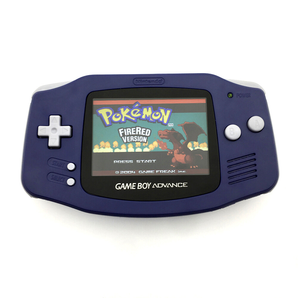 Dark Blue 10 Levels Brightness Backlight V2 IPS LCD Game Boy Advance GBA Console