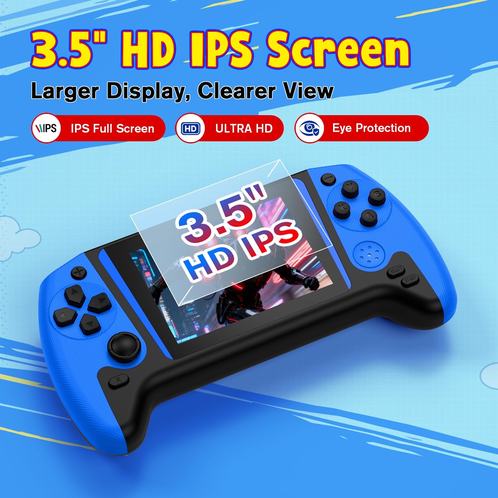 Portable Retro Handheld Game Console, 200 Built-in Classic Retro Games, Handh…