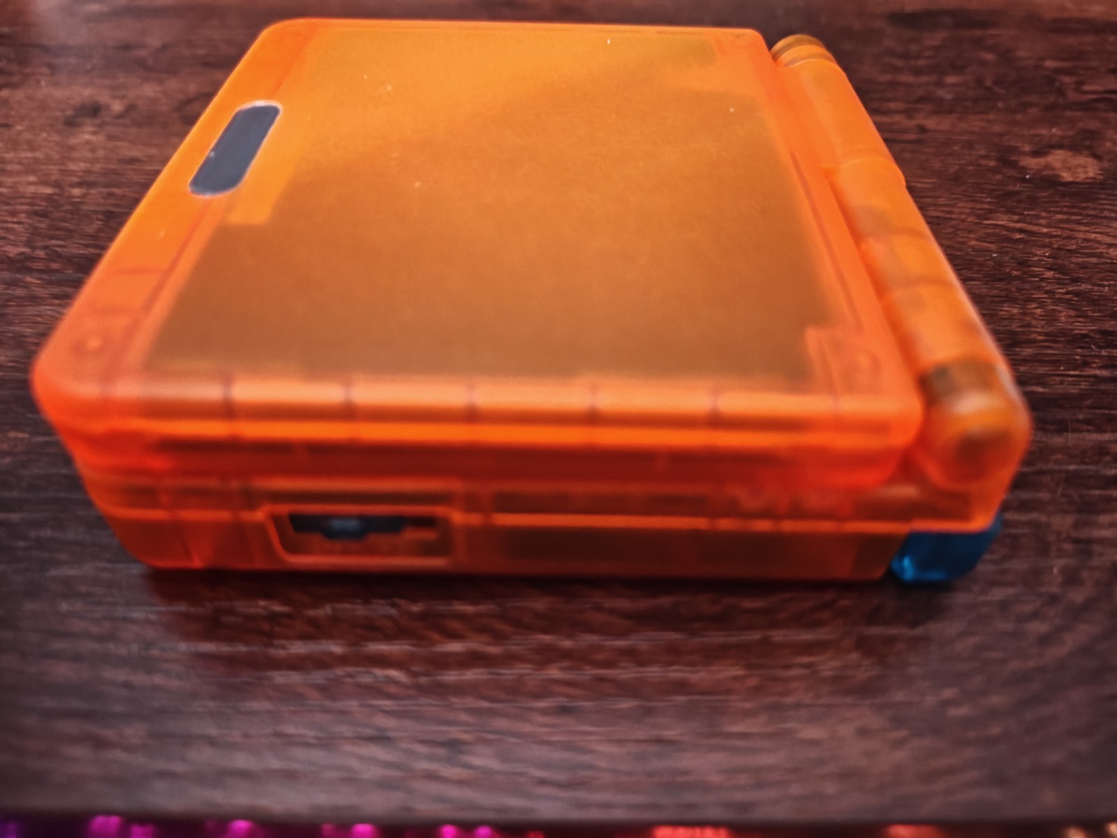 Nintendo Game Boy Advance SP AGS 001 Clear *Clear Orange* Very Clean GBA SP*