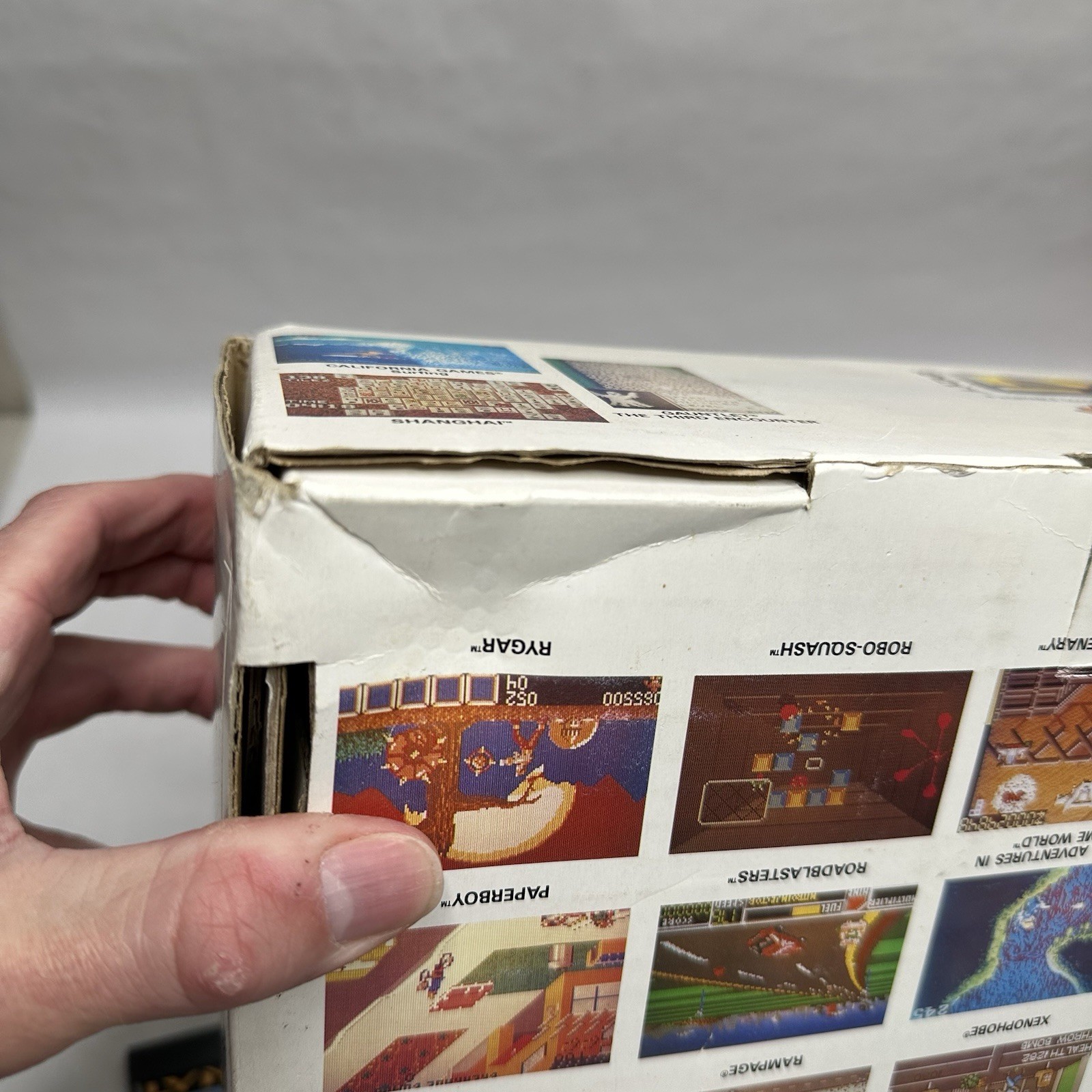Atari Lynx Gaming System with Original Box Tested and 11 Games Power Cord READ