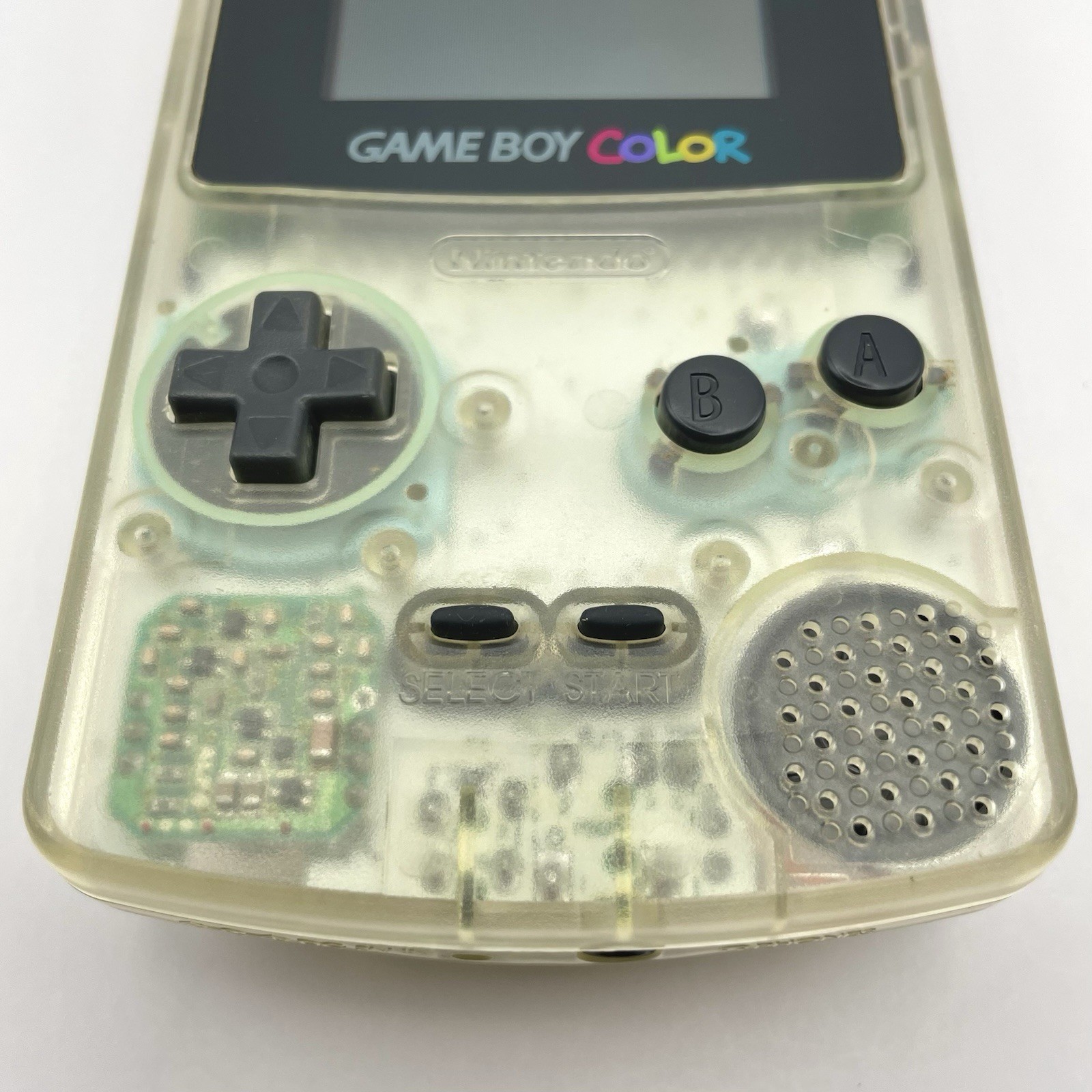 Nintendo Game Boy Color Clear Console Tested New Speaker CGB-001 Authentic Japan