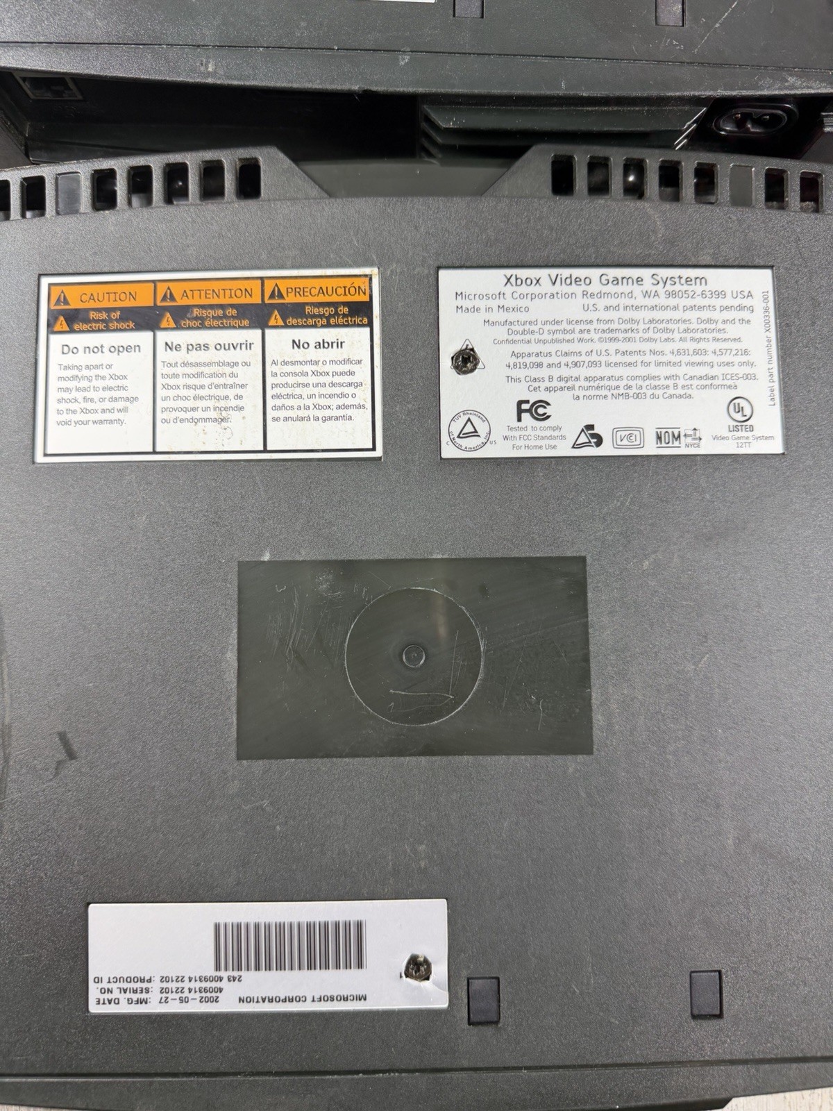 2 Original Microsoft Xbox Consoles For Parts Or Repair