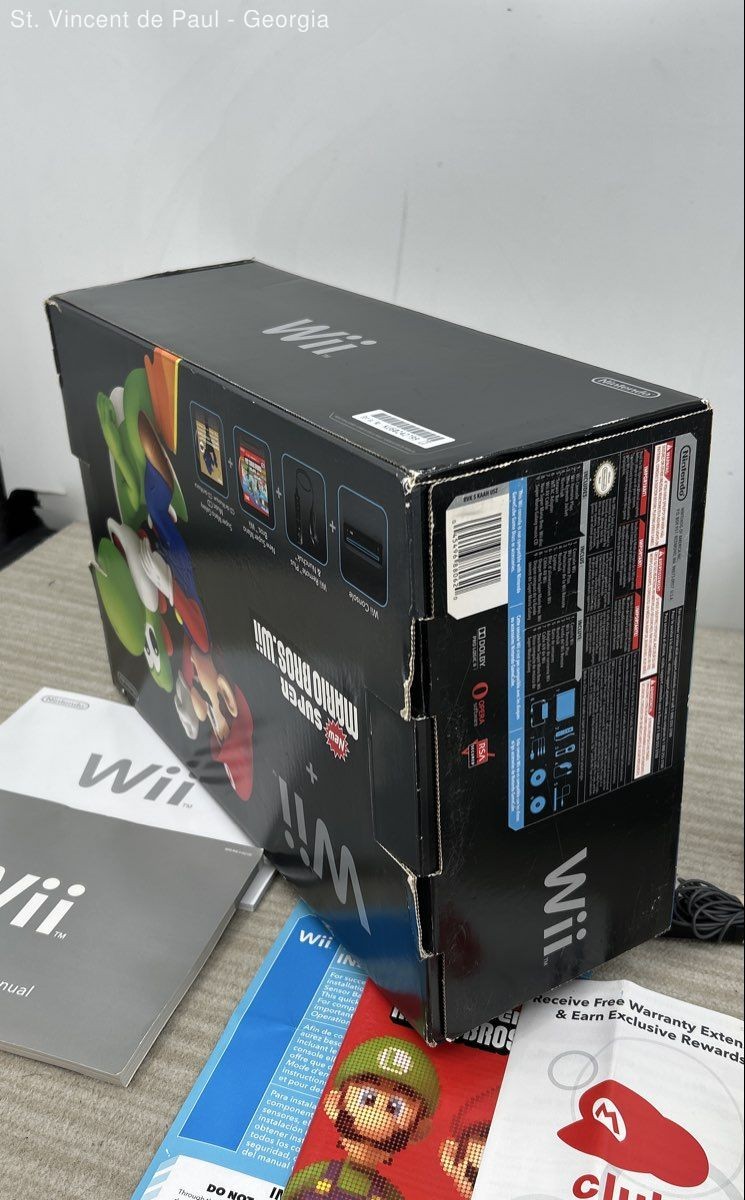 Black Nintendo Wii RVL-101 Console W/ Original Box Great Condition Tested Read