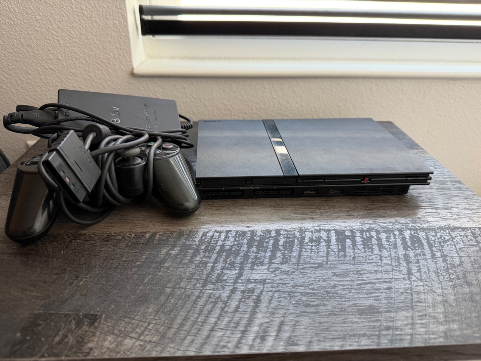 Sony PlayStation 2 Slim Launch Edition Charcoal Black Console (SCPH-77001CB)