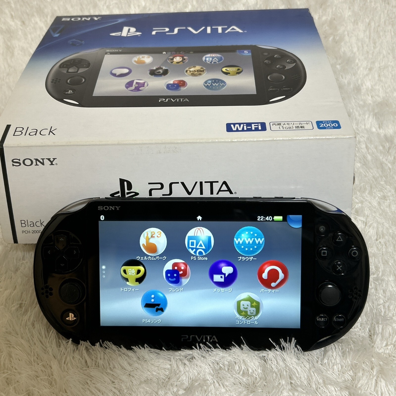 SONY PlayStation PS Vita PCH-2000 ZA11 Black Wi-Fi model Exc from Japan omake