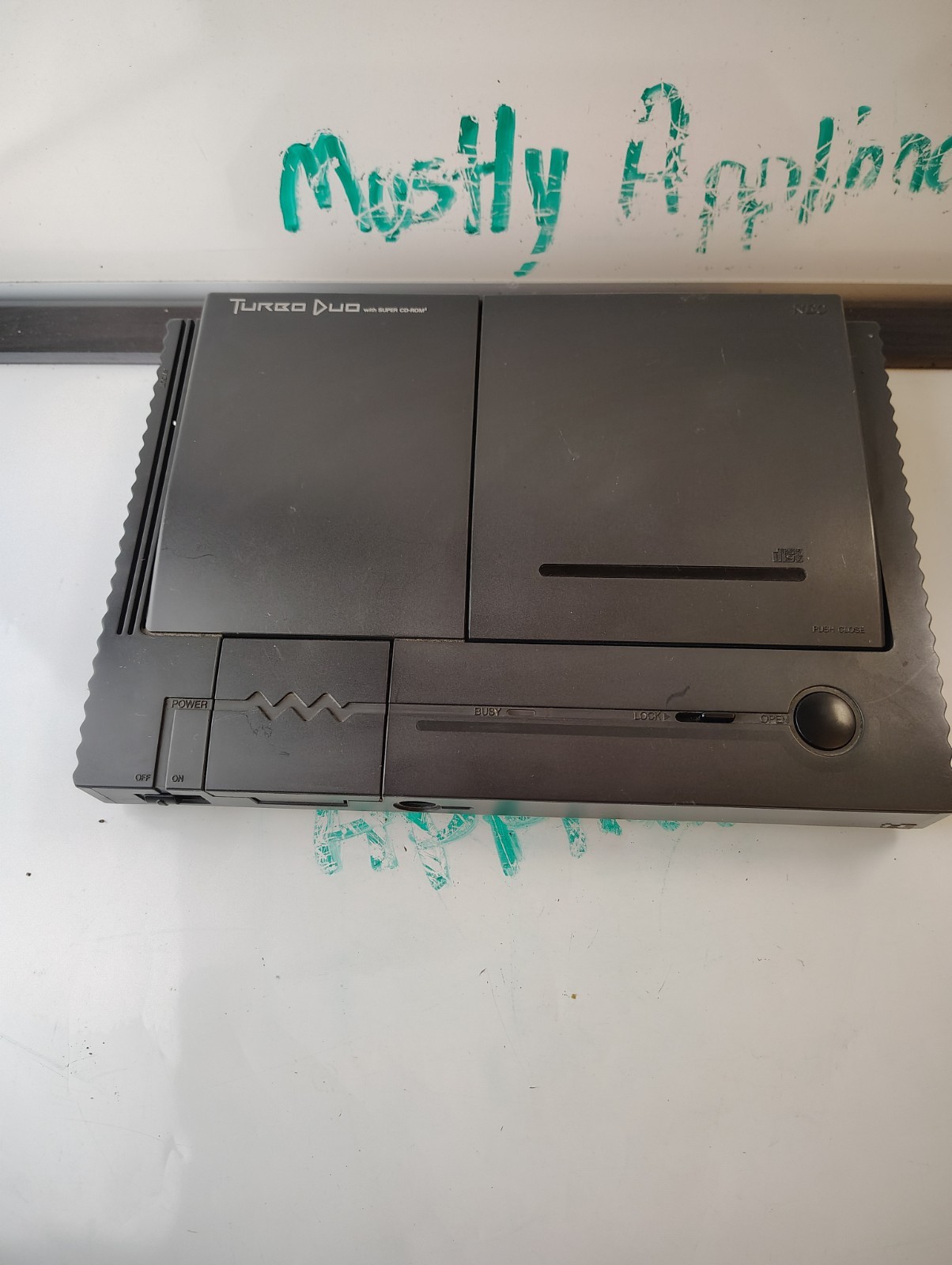 TurboGrafx-CD/TurboDuo Launch Edition Black Console w/ Ninja Spirit -No Charger