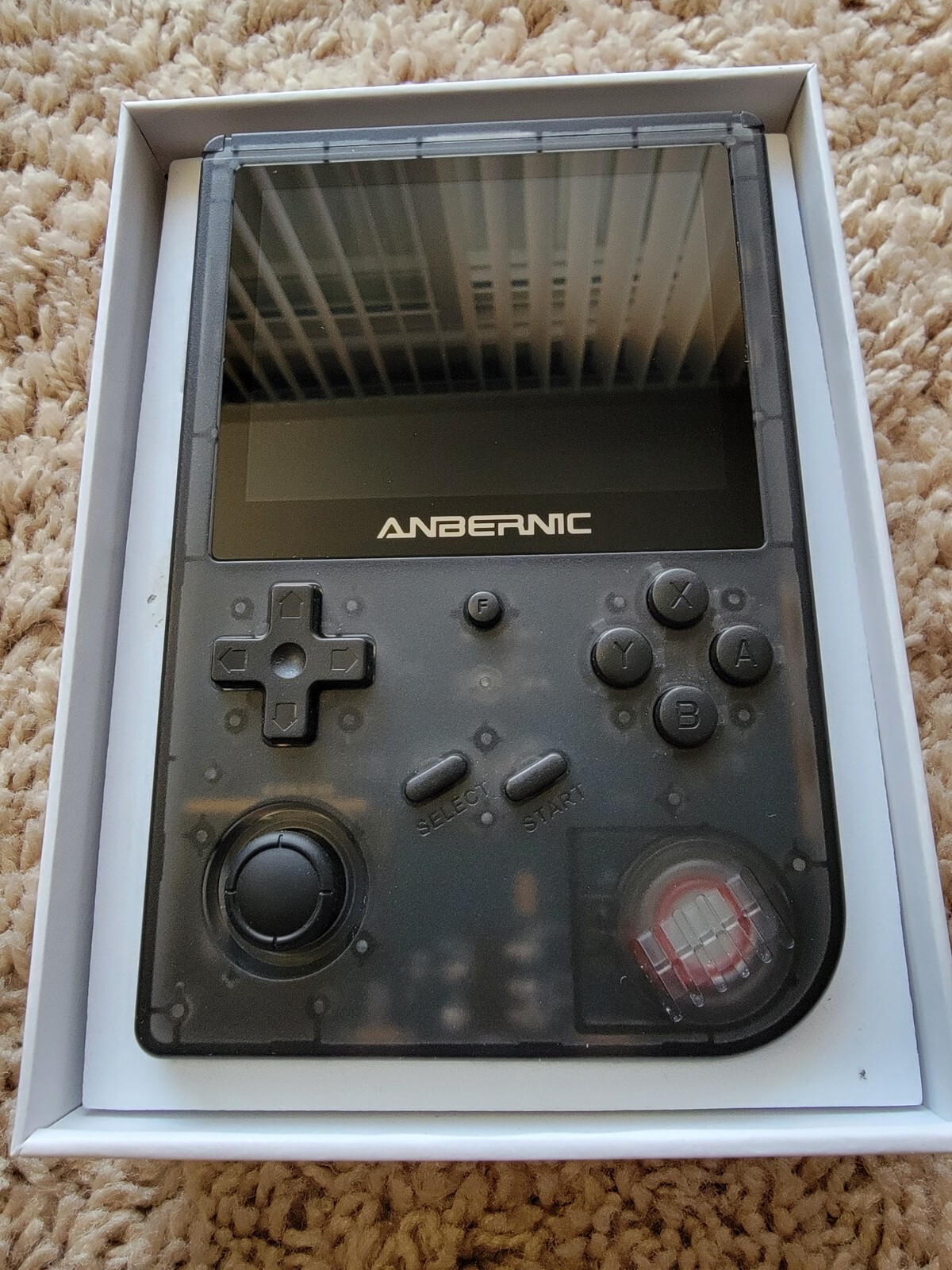 Anbernic RG351V Handheld Console 16G+64G – Transparent Black Color