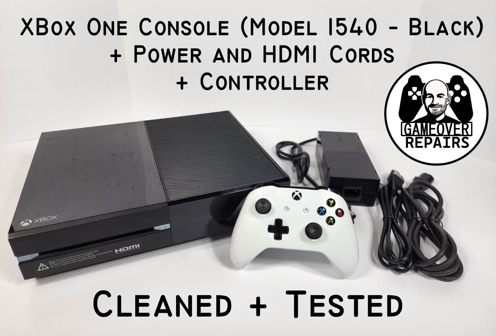 Microsoft Xbox One Console Black 500GB w/ Controller / Power Brick/ HDMI