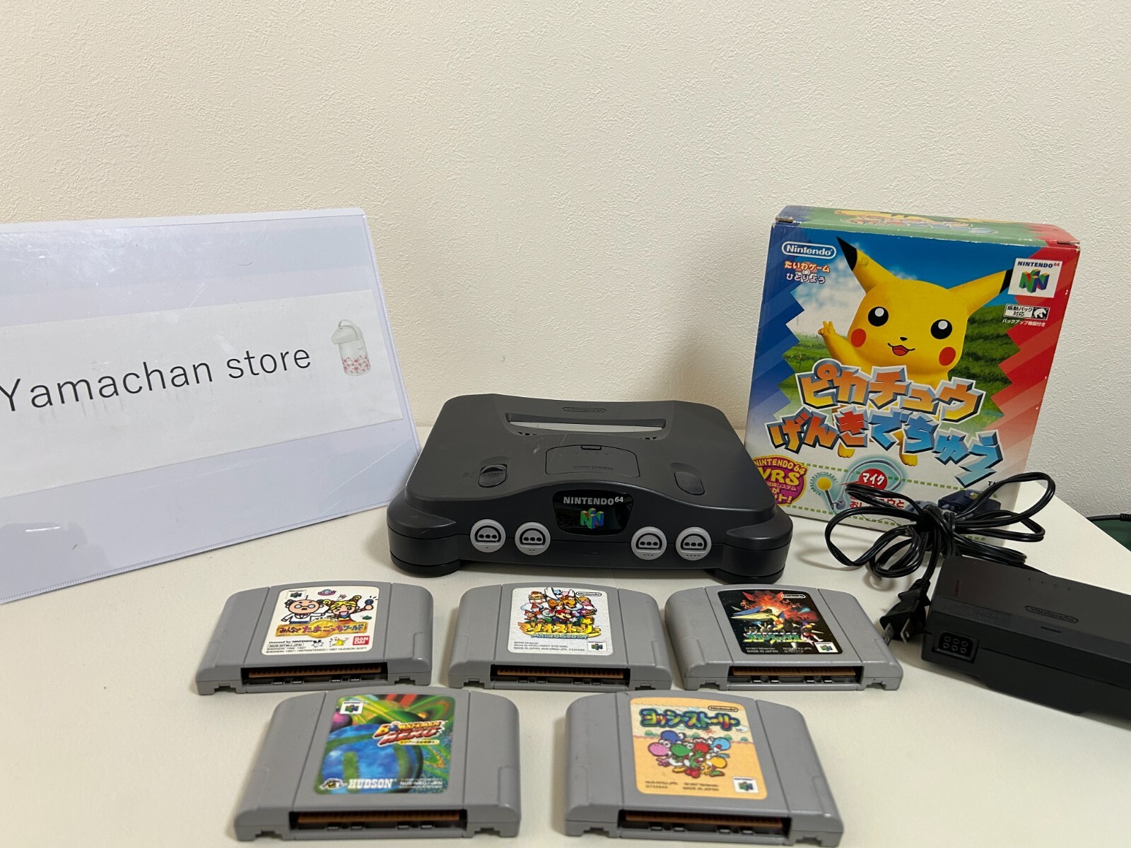 Nintendo 64 Black Console (NTSC-J) Free shipping, operation confirmed from japan