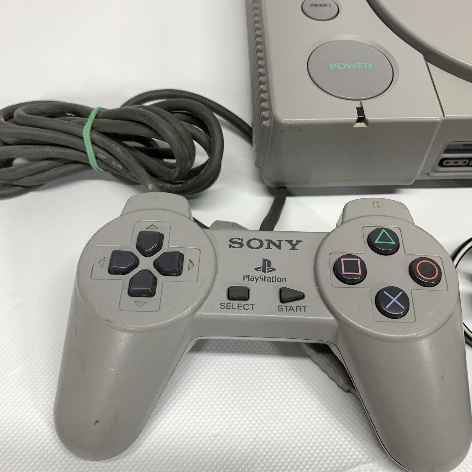 Sony PlayStation 1 PS1 Game Console for Parts or Repair Controller Port Issue