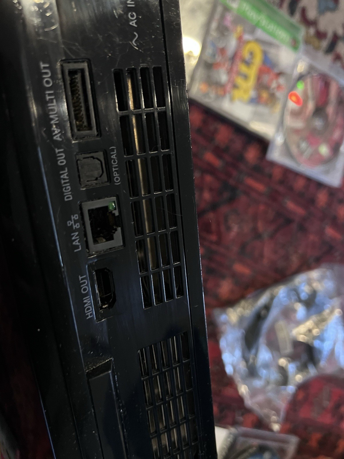 Sony PlayStation 3 B01 Backwards Compatible ps2 Ps1 1TB Bundle W/Games Ver 3.72
