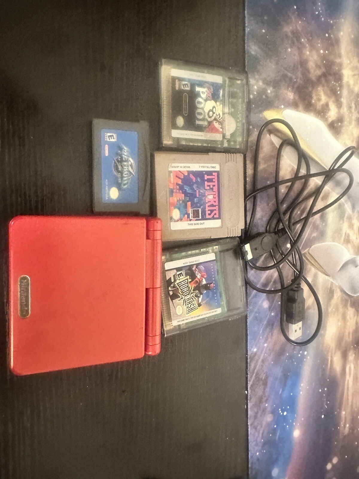 Nintendo Game Boy Advance SP System Bundle-With 4 Games Check Description!