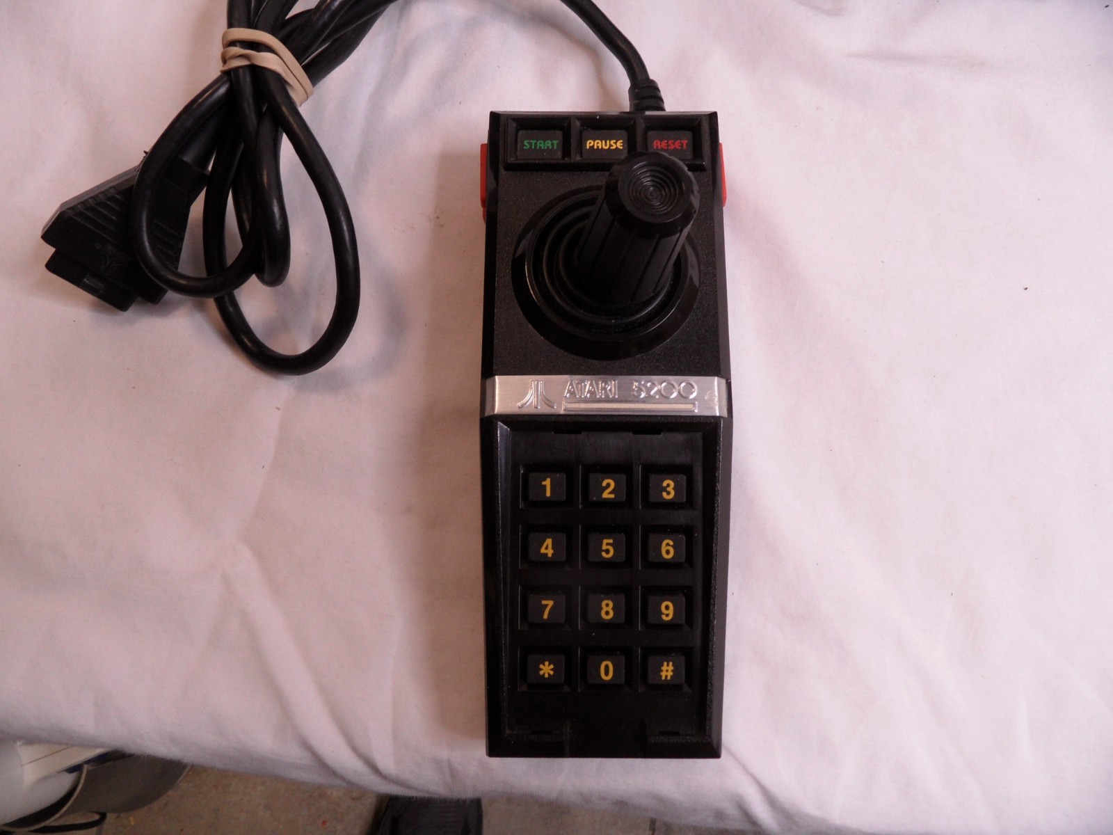 Atari 5200 4 Port Console AV Composite, Power Mod, Working Controller, Game