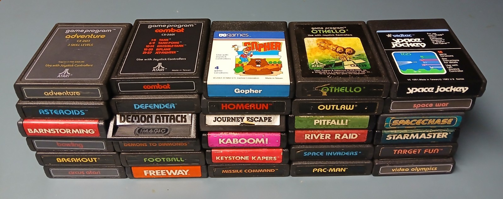 Atari 2600 System Bundle w/Console, 30 Games, Joysticks, Paddles, Manuals & More