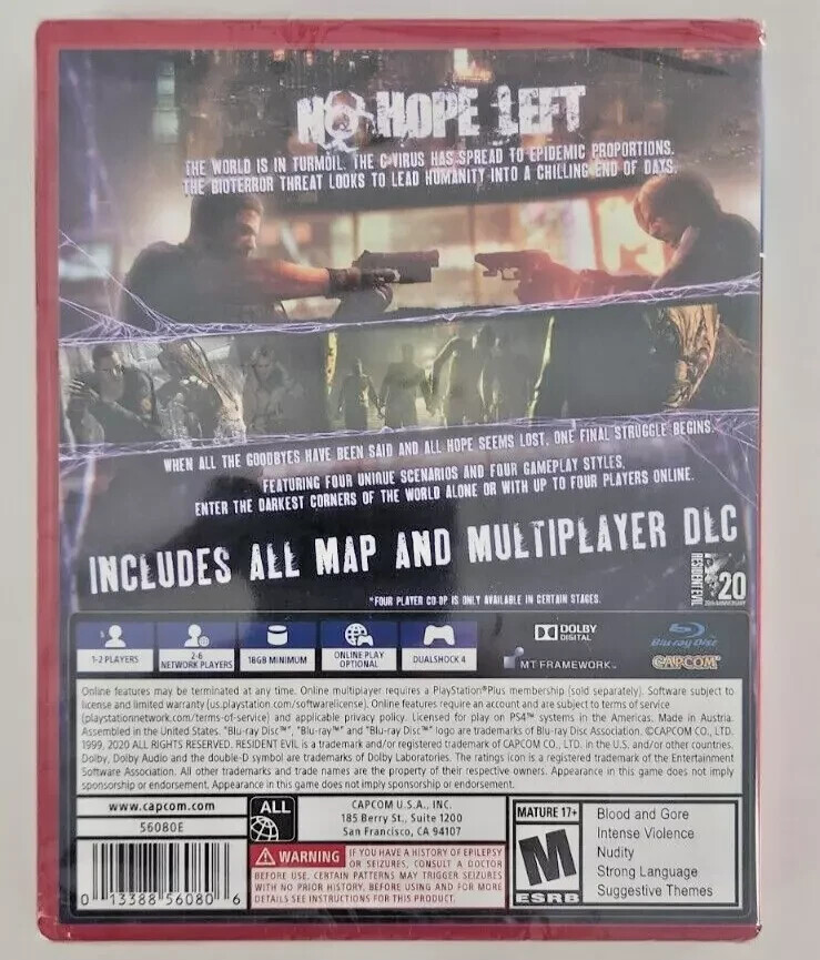 Resident Evil 5 + 6 Playstation Hits PS4 Brand New Bundle Special (Action)