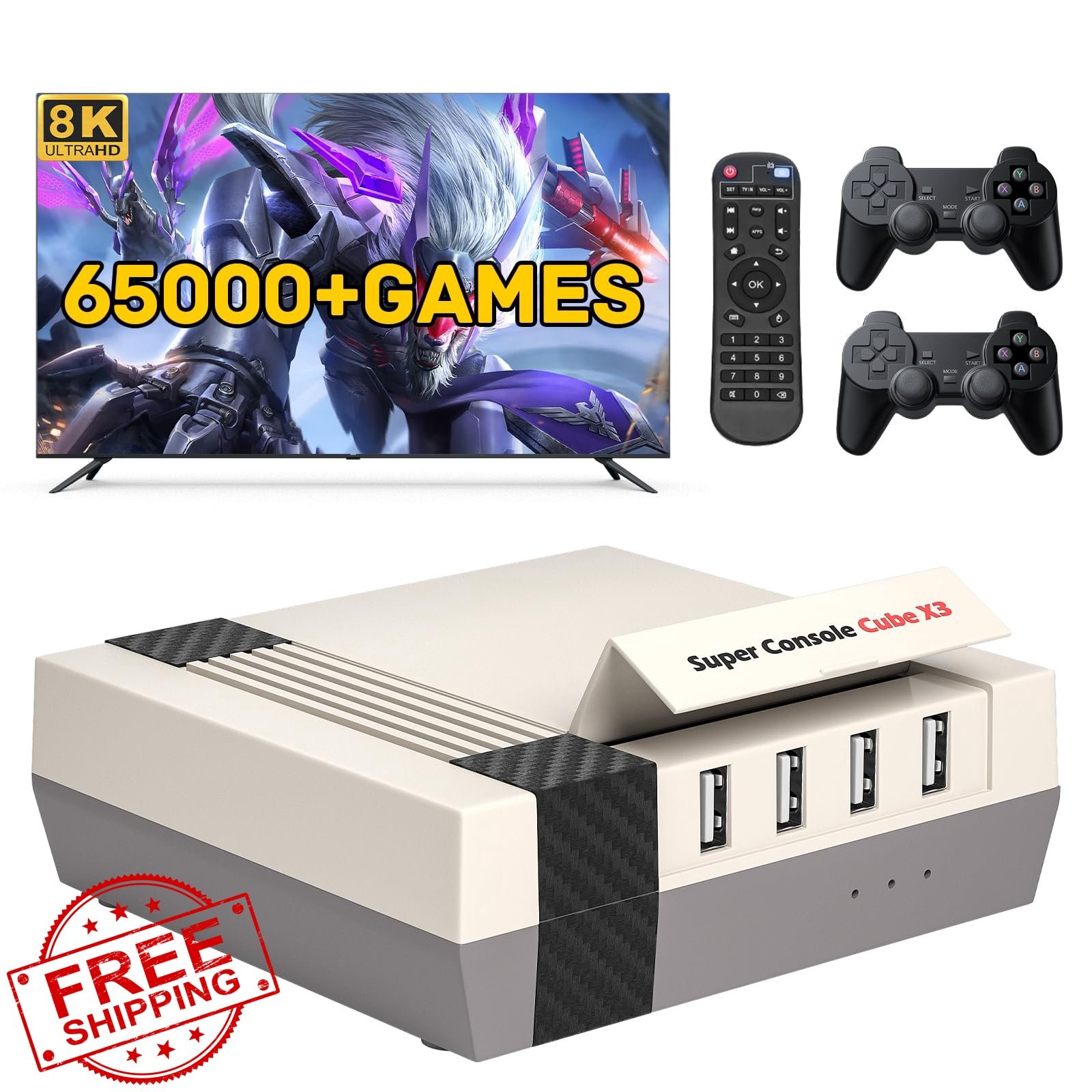 Kinhank Super Console X3 Retro 65000 Games 8K UHD Android/Emuelec