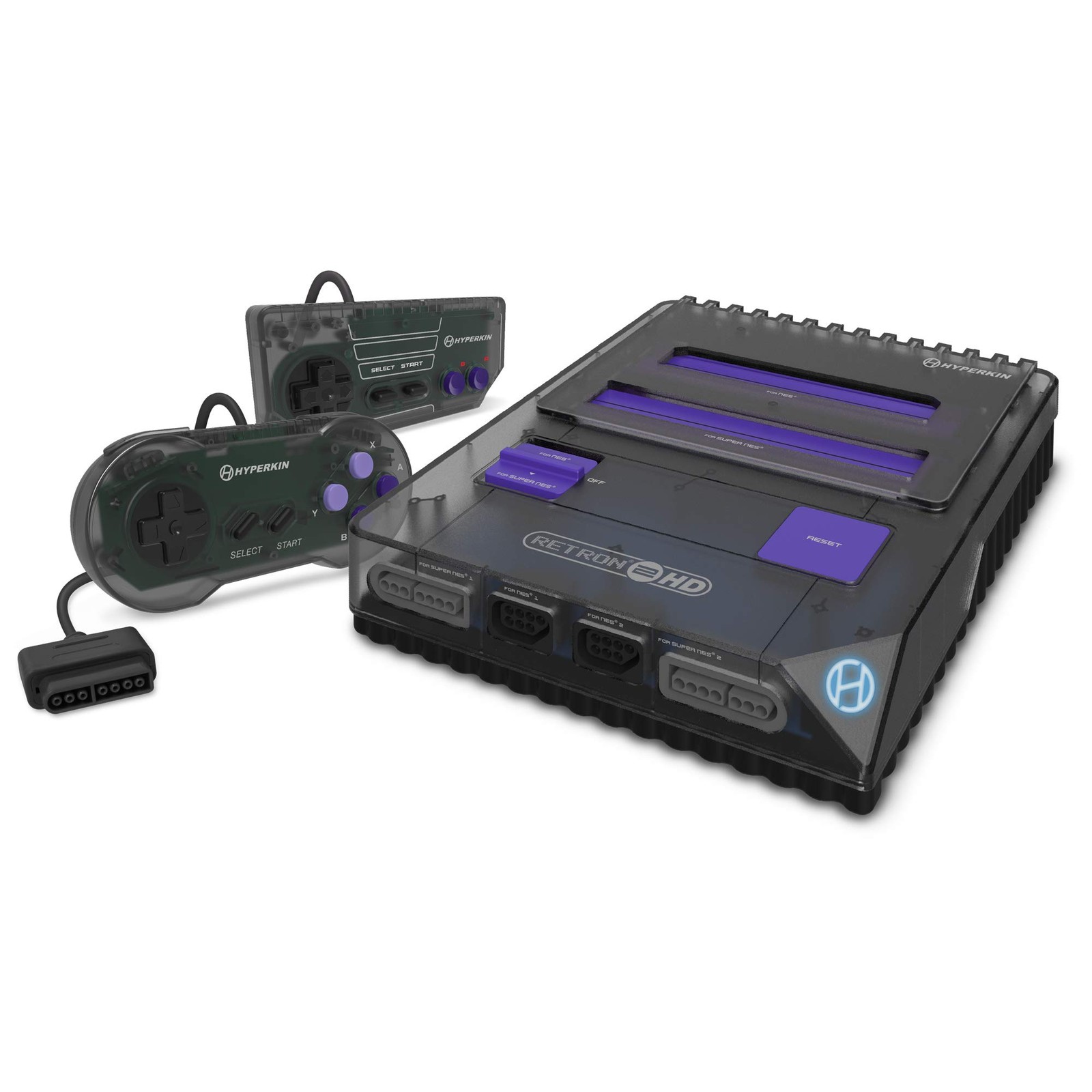 Hyperkin RetroN 2 HD Retro Gaming Console – Plays NES, Super NES & Gray