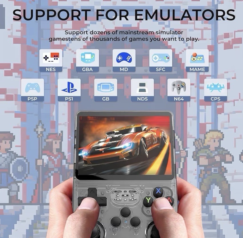 Handheld Game Console Preload 20000+ Games 12+Emulators 3.5 inch IPS Screen