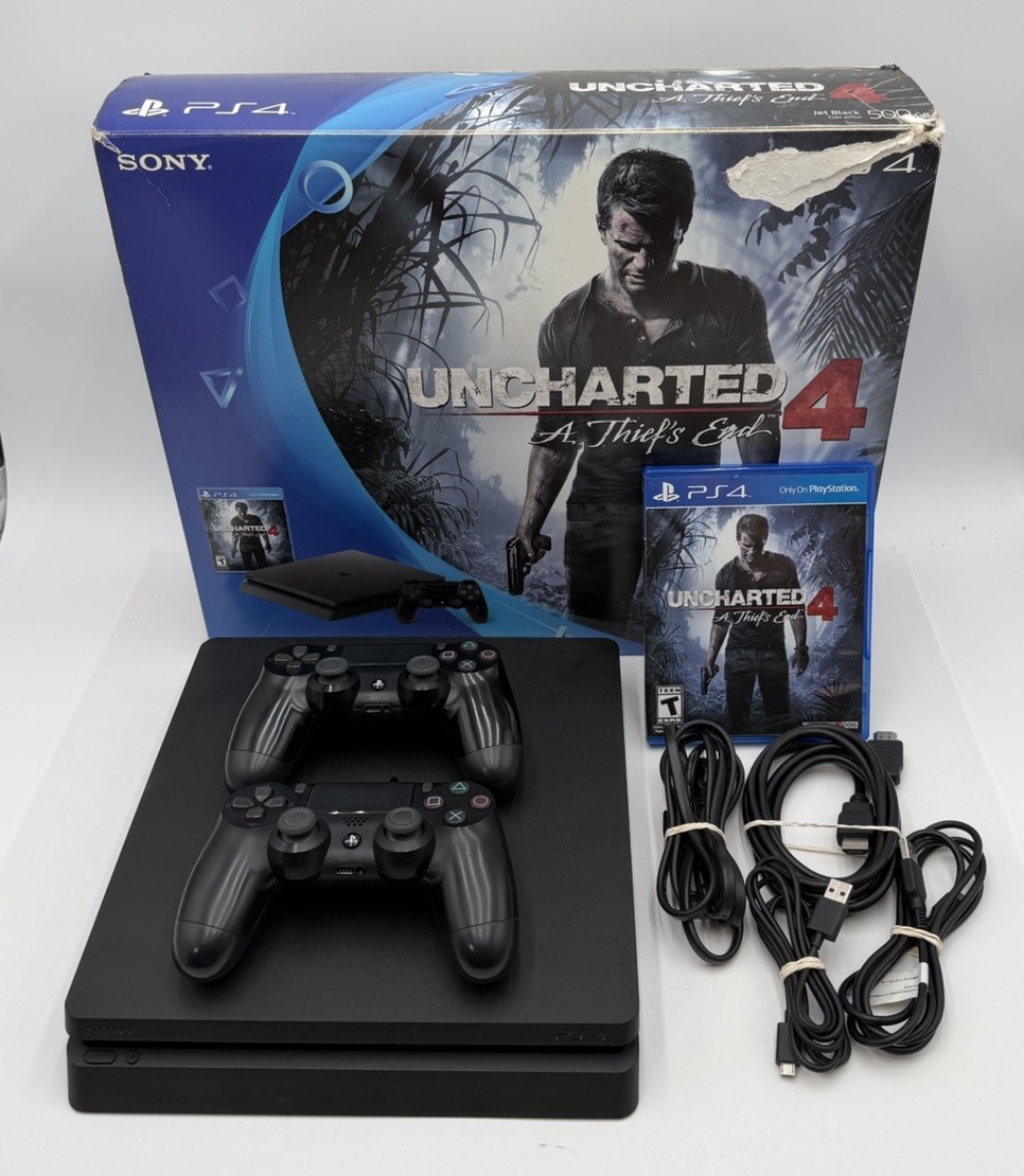 Sony PlayStation 4 Slim PS4 500GB CUH-2015A In Box W/ Controllers