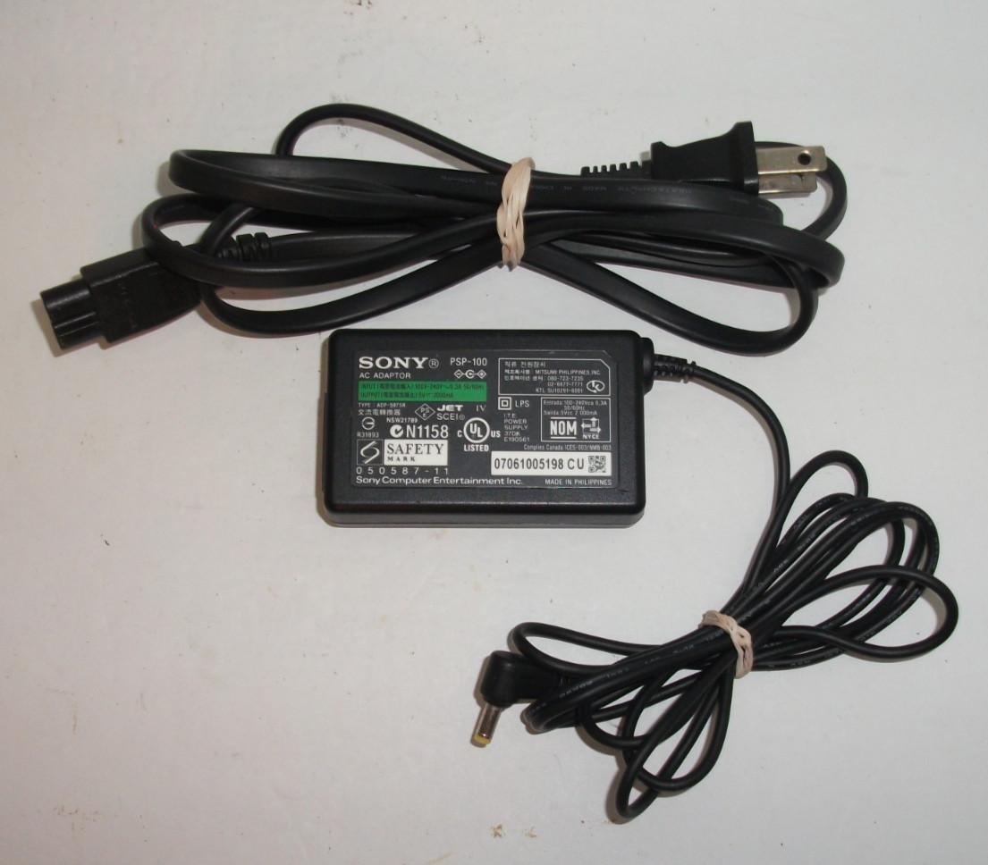 Genuine Sony PSP-100 Charger 5V 2000mA AC Adapter For Sony PSP 1001 2001 3001