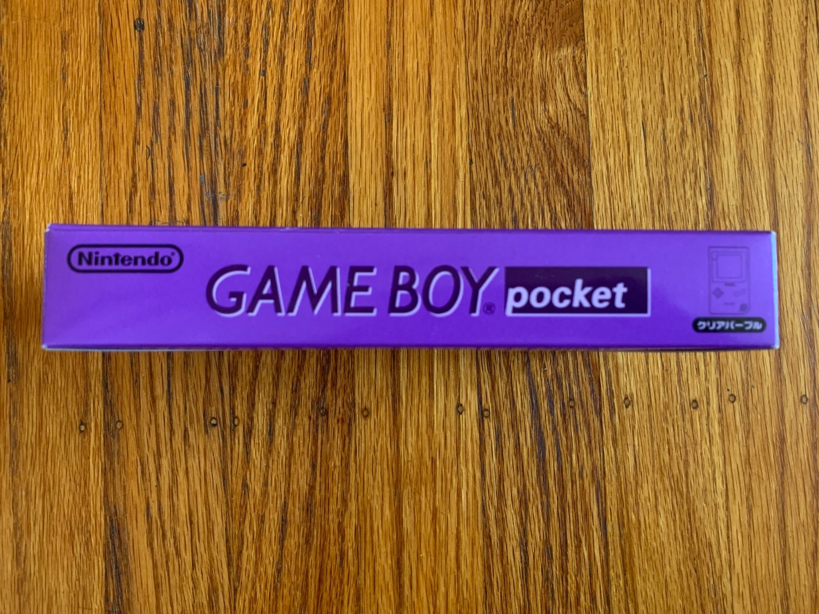 Nintendo Game Boy Pocket clear purple console system in box IPS backlit screen