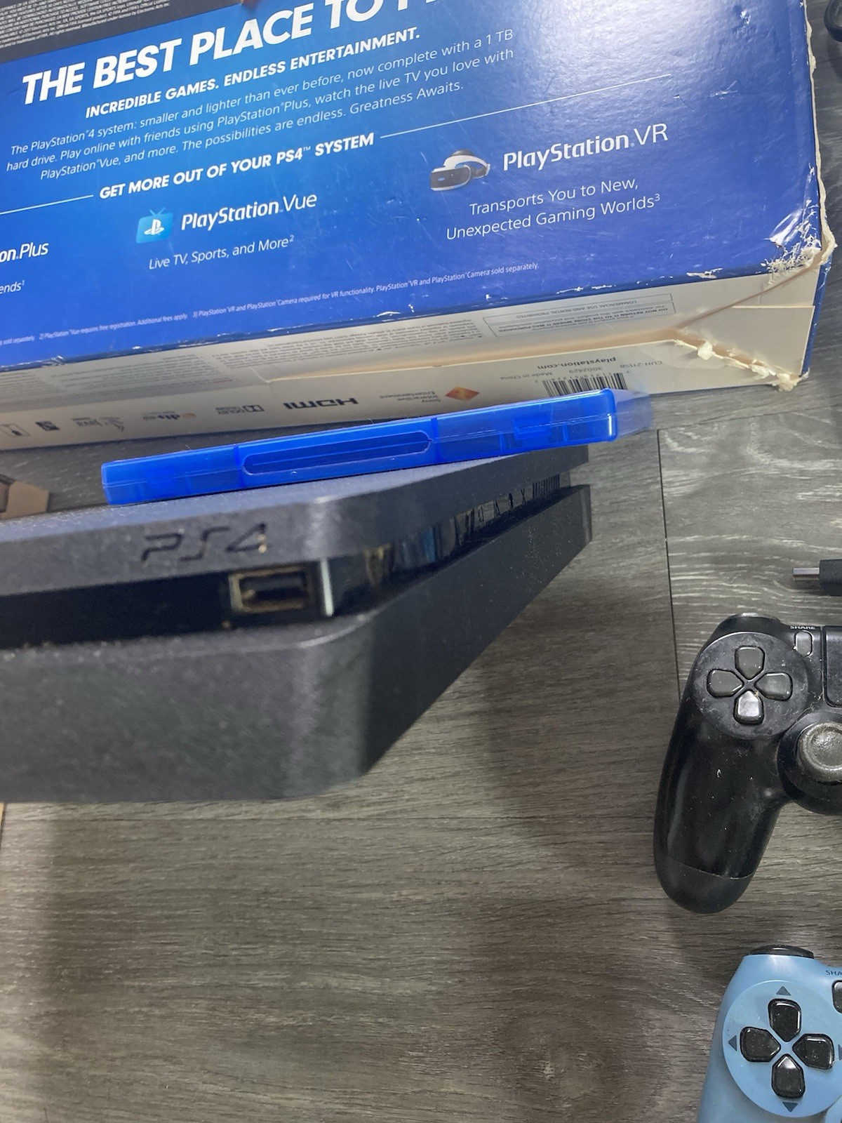 Sony Playstation 4 PS4 FIFA Bundle Console Box Jet Black CUH-2115B TESTED WORKS