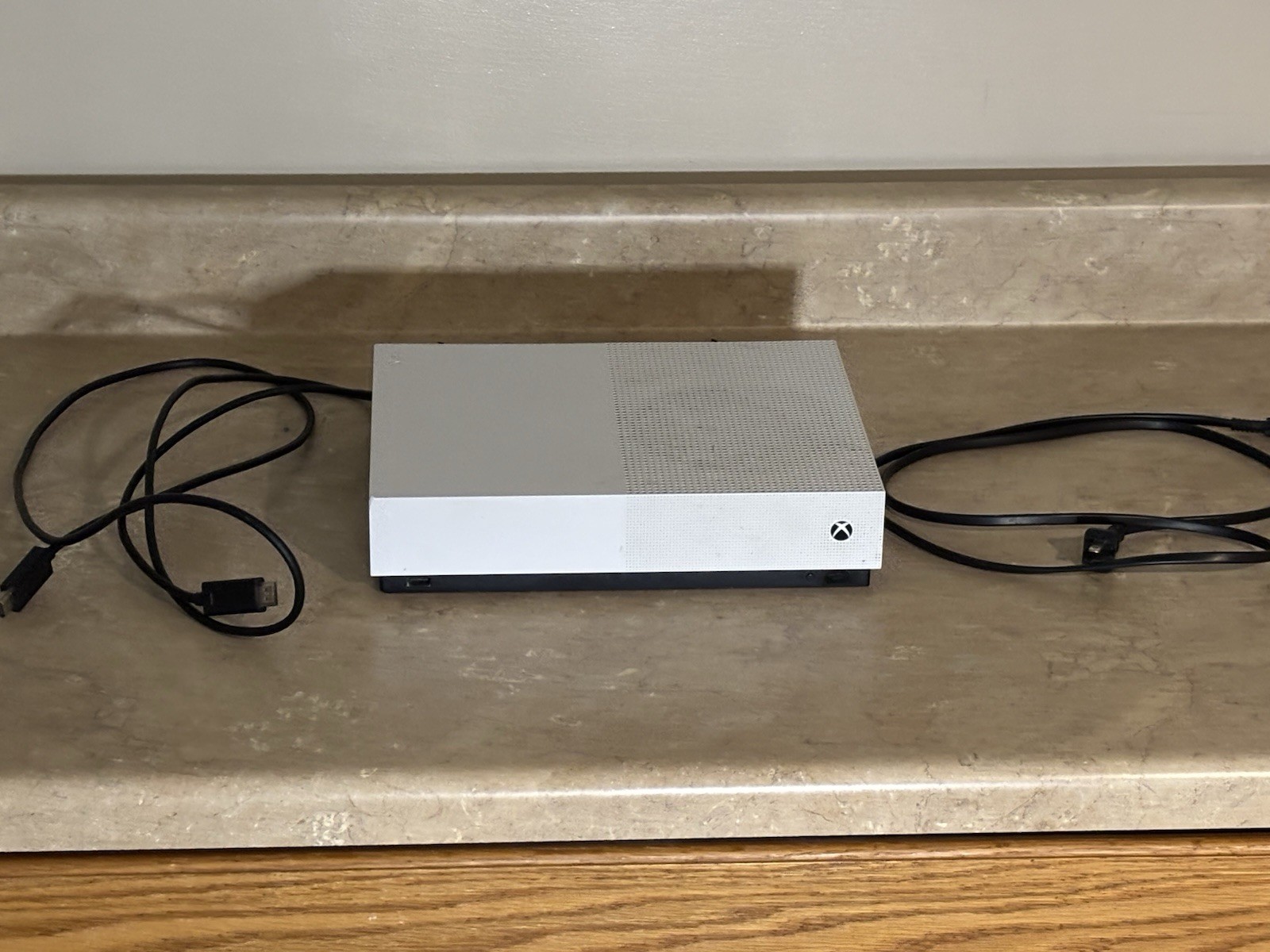 Microsoft Xbox One S All-Digital Edition 1TB White w/ cords No controller
