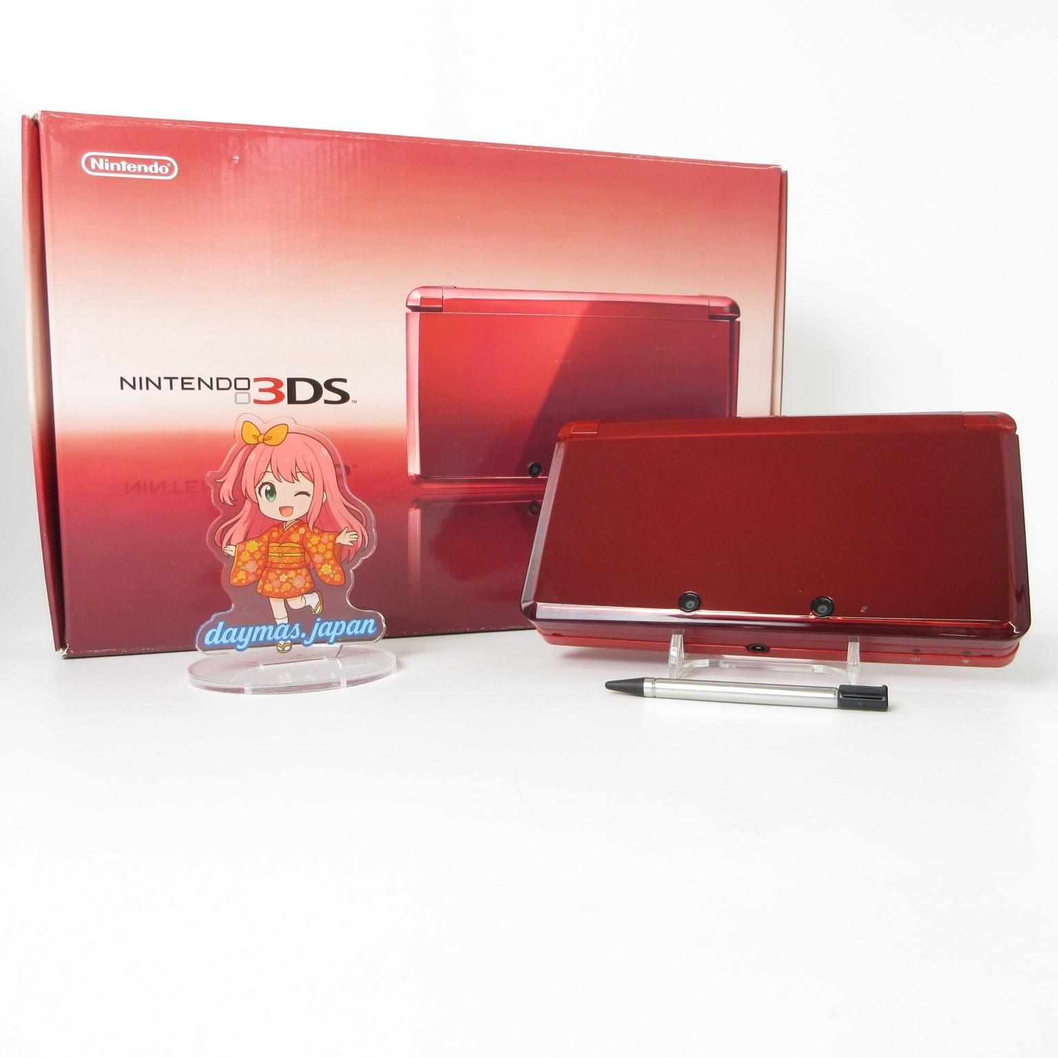 【Mint】Nintendo 3DS Flair Red Console Japanese Edition #Arr08/0618/01