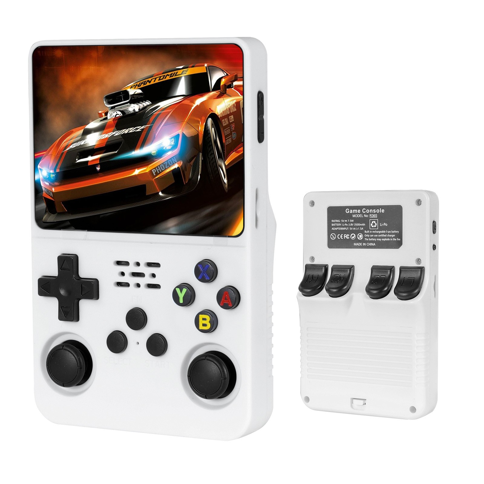 128GB R36S Handheld Game Console, 3.5 Inch IPS Screen, 20000+ Games,Video Games