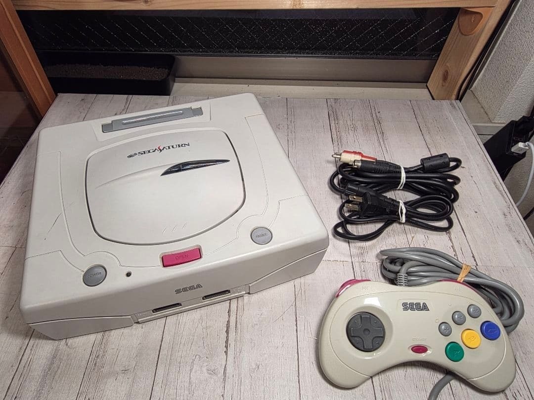 Sega Saturn Console White HST-3220 confirmed Tested & working Japanese Version