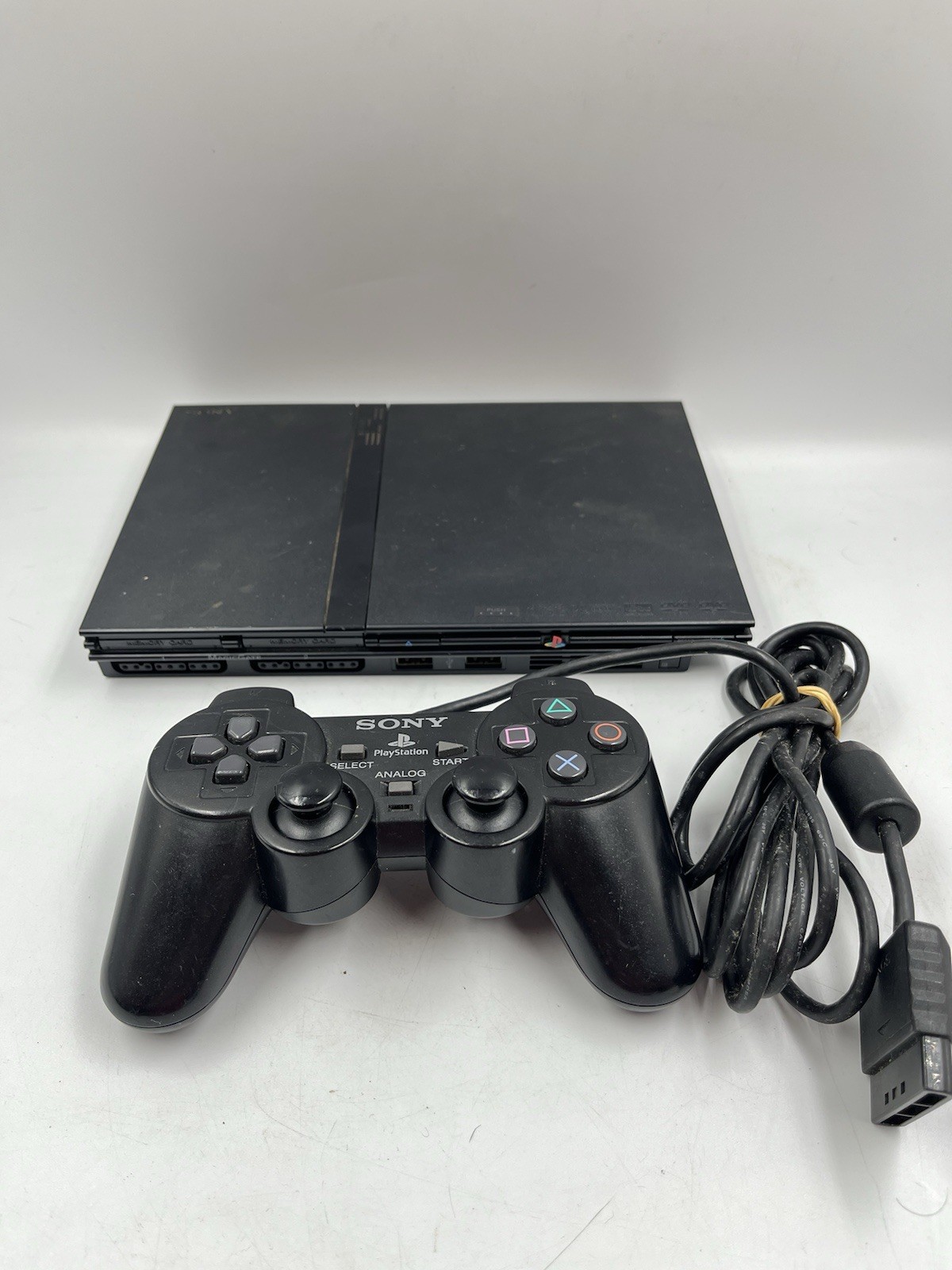 Sony PlayStation 2 Slim PS2 Console Complete w Original DualShock 2 Controller