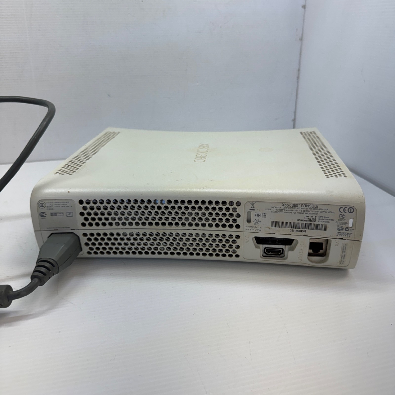 Official Microsoft Xbox 360 60GB Console & Wires! Works