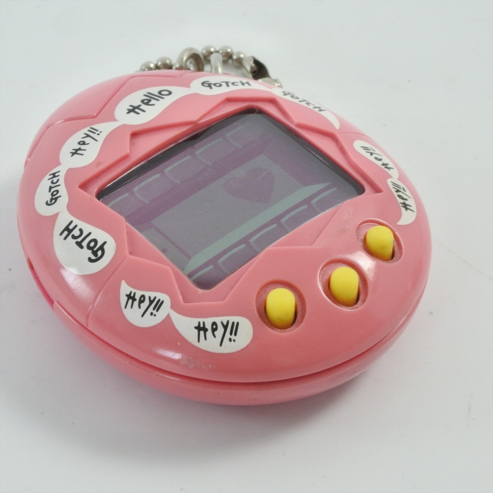 LCD TAMAGOTCH MESUCCHI Handheld Console Pink Logo Bandai 0308