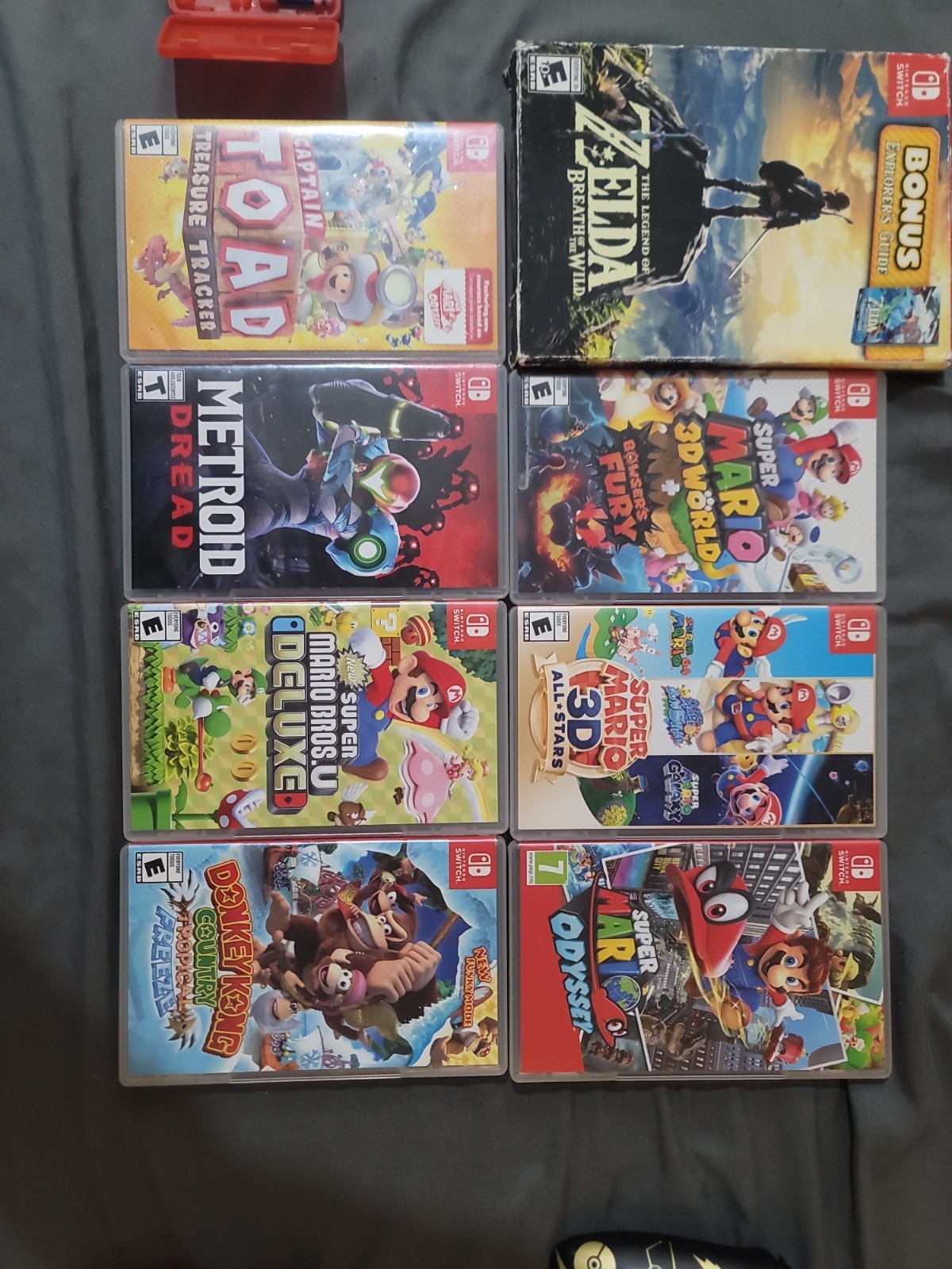 Nintendo Switch All Original Accessories and Also Games Bundle Read Disciption