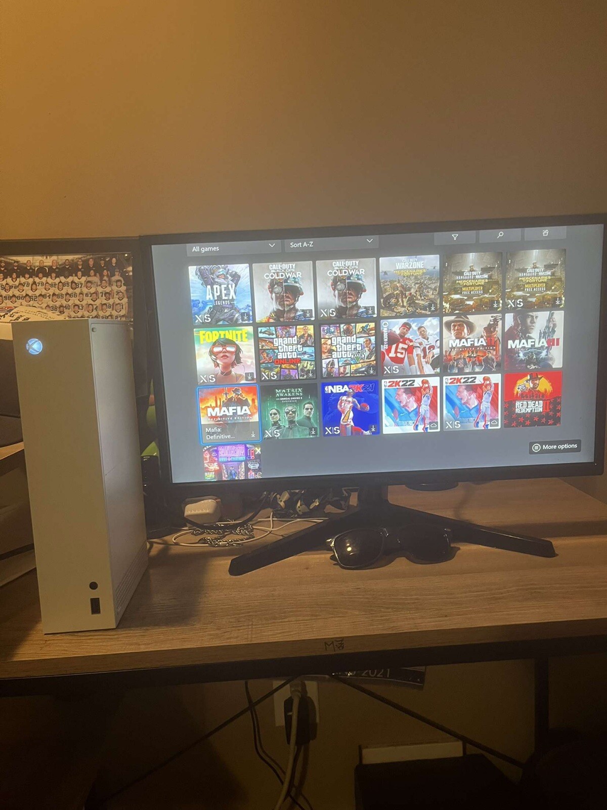 Microsoft Xbox Series S 512GB Video Game Console – White-With Gaming Monitor