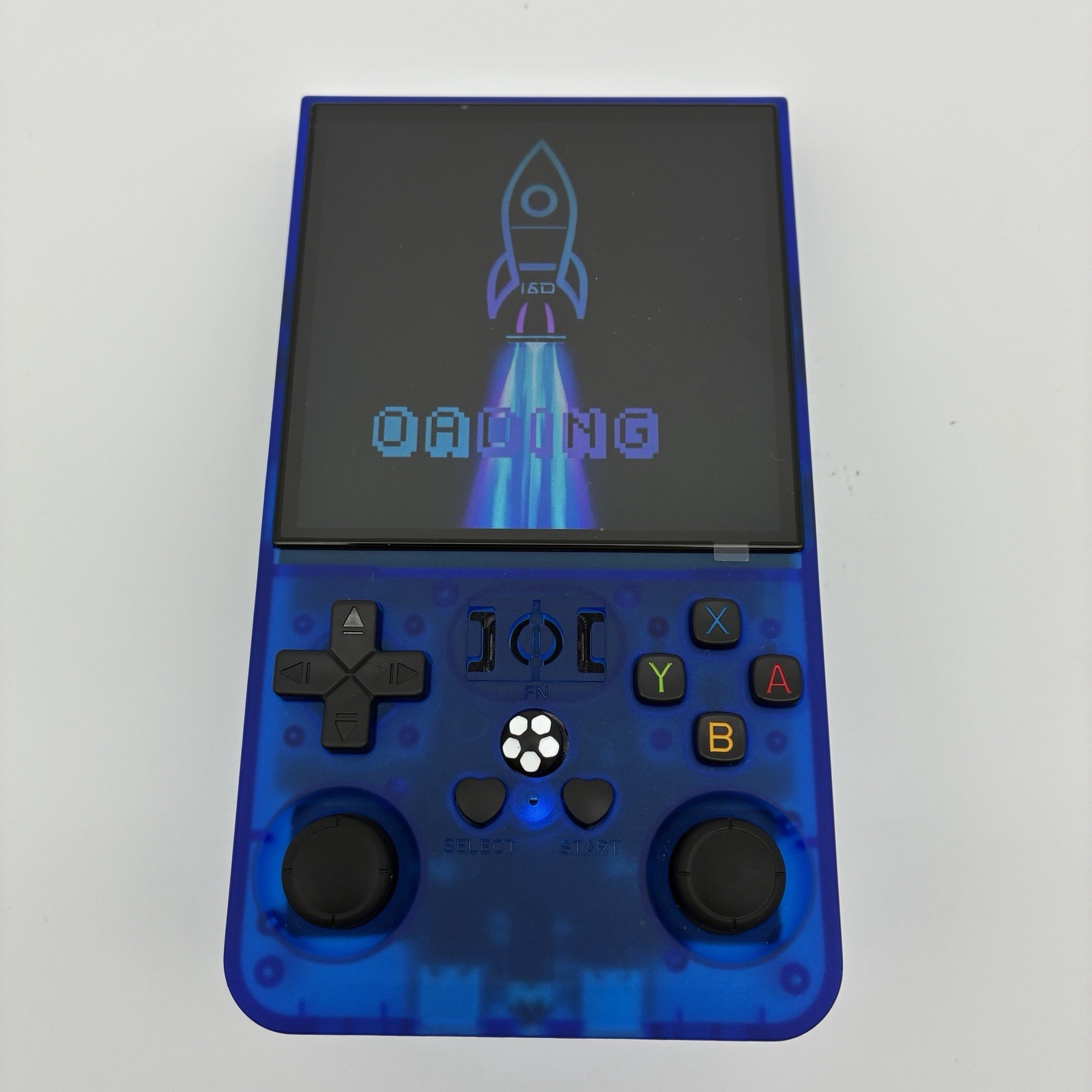 Blue R36MAX Retro Handheld Game Console 720×720 IPS Screen 64GB TF Card 4000mAh