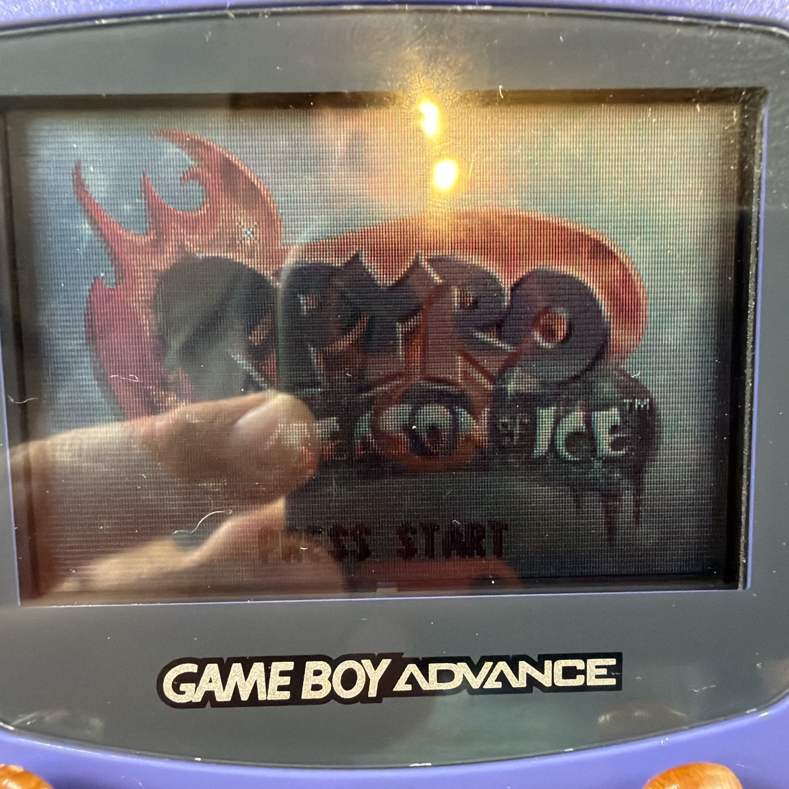 Nintendo Game Boy Advance Handheld HUGE BUNDLE Purple Indigo 14 Games PLUS!