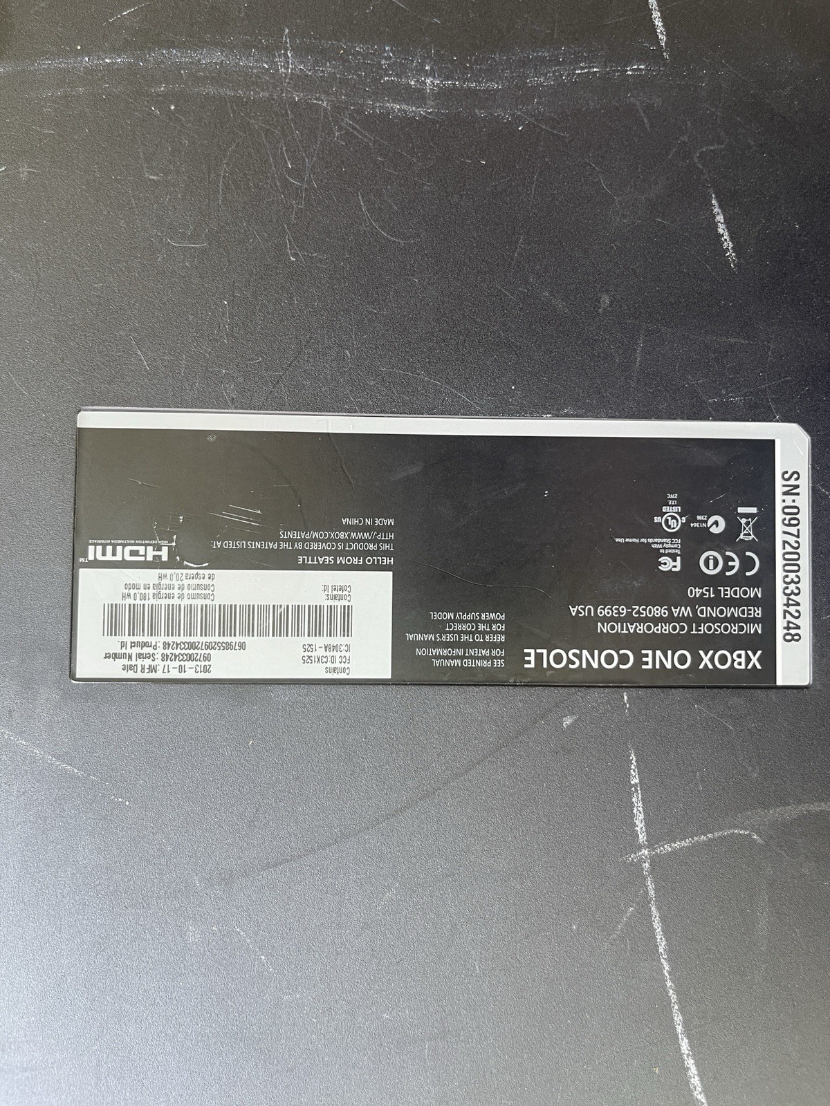 Microsoft Xbox One 500gb Console Only