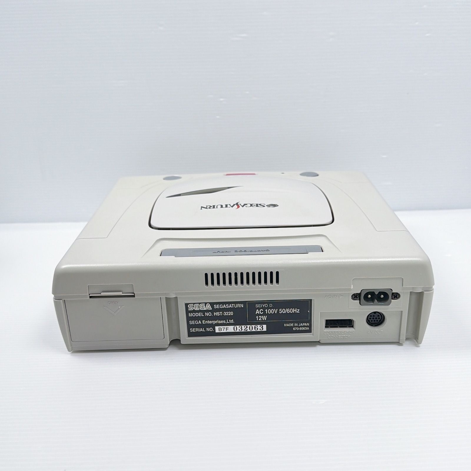 SEGA Saturn Console White HST-3220 Tested Working Japan Version