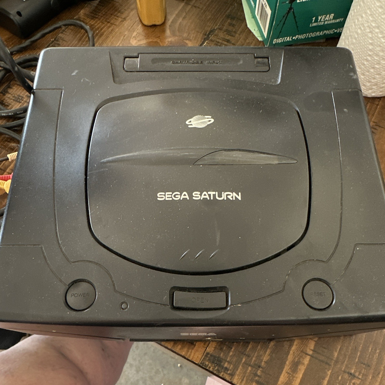 SEGA Saturn MK-80000A Black Console NTSC-U/C w/ Controllers & Cables 1995
