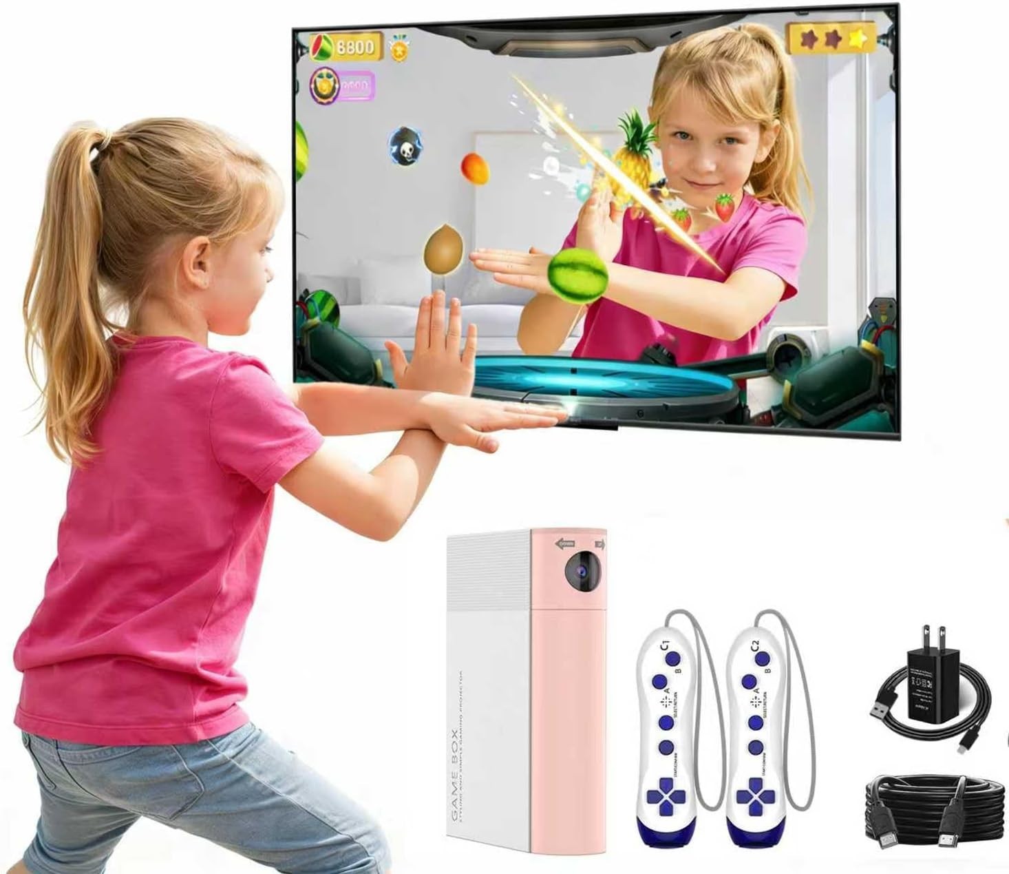Compact Kids AR Motion Console – Lightweight & Educational Fun for Indoor Play