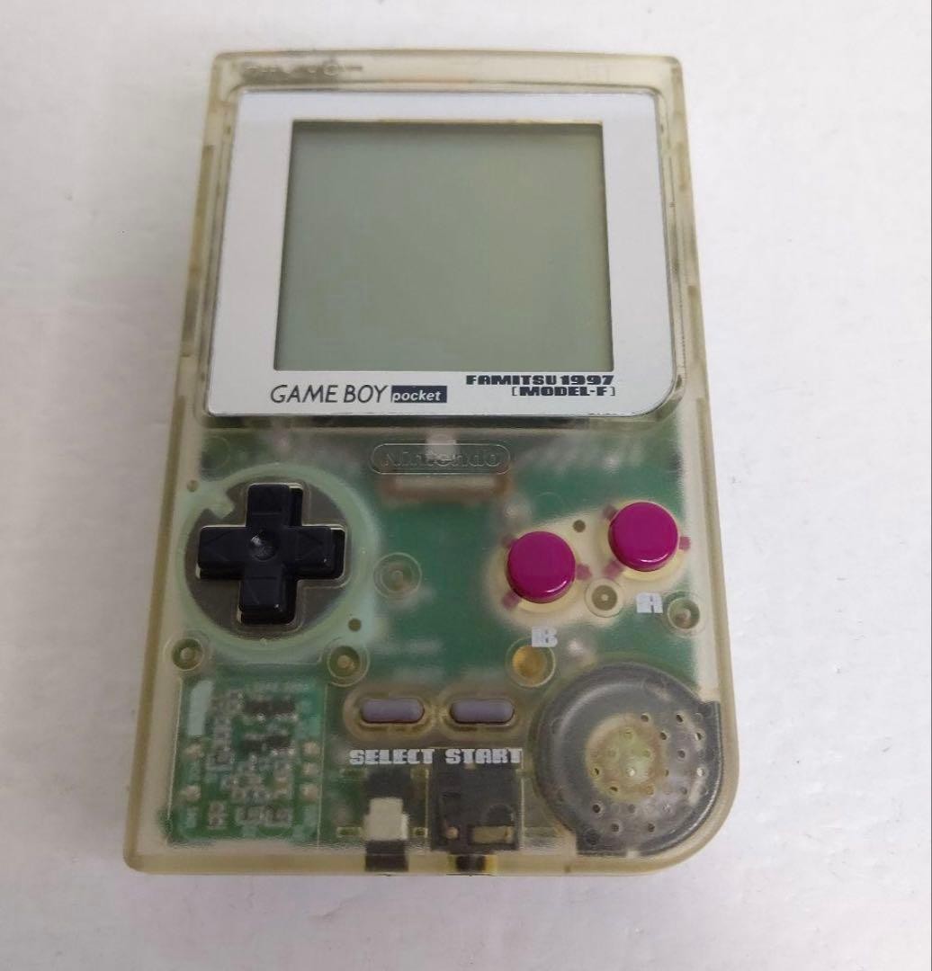 Nintendo Gameboy Game Boy Pocket Clear Skeleton Famitsu Limited Model F