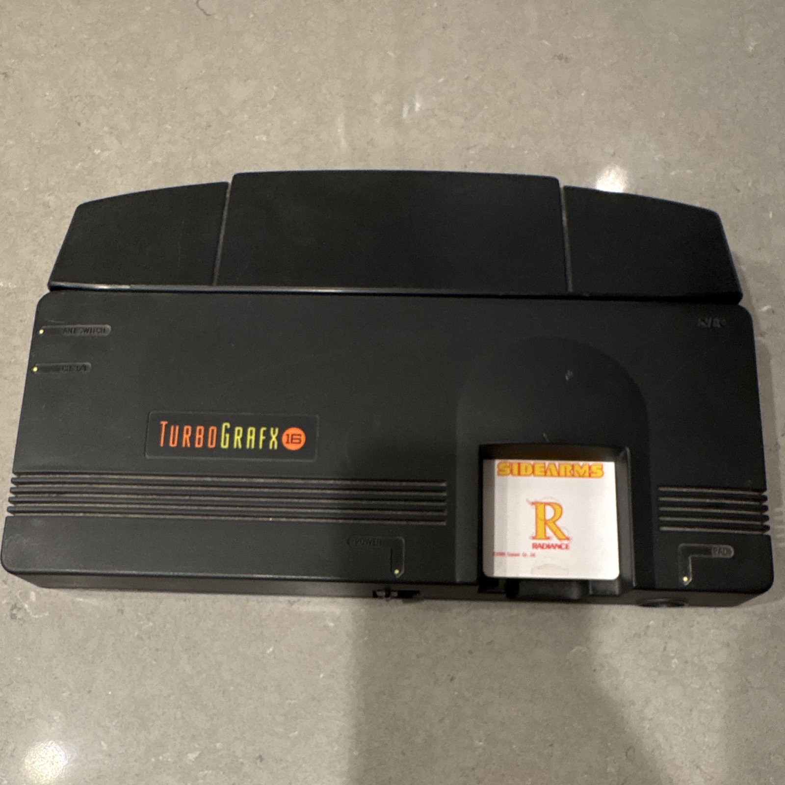 NEC TurboGrafx-16 Home Console w/ Side Arms HuCARD Game NTSC-U/C RF