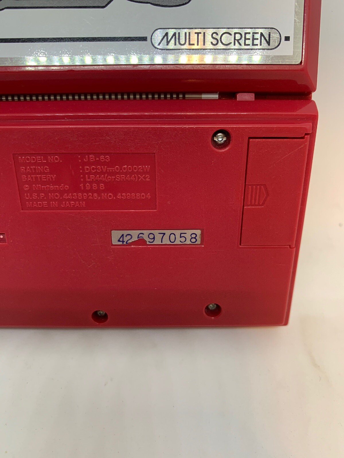 **ERROR COVER ON UPSIDE DOWN** NINTENDO GAME & WATCH SAFEBUSTER 1988 *ONLY ONE*