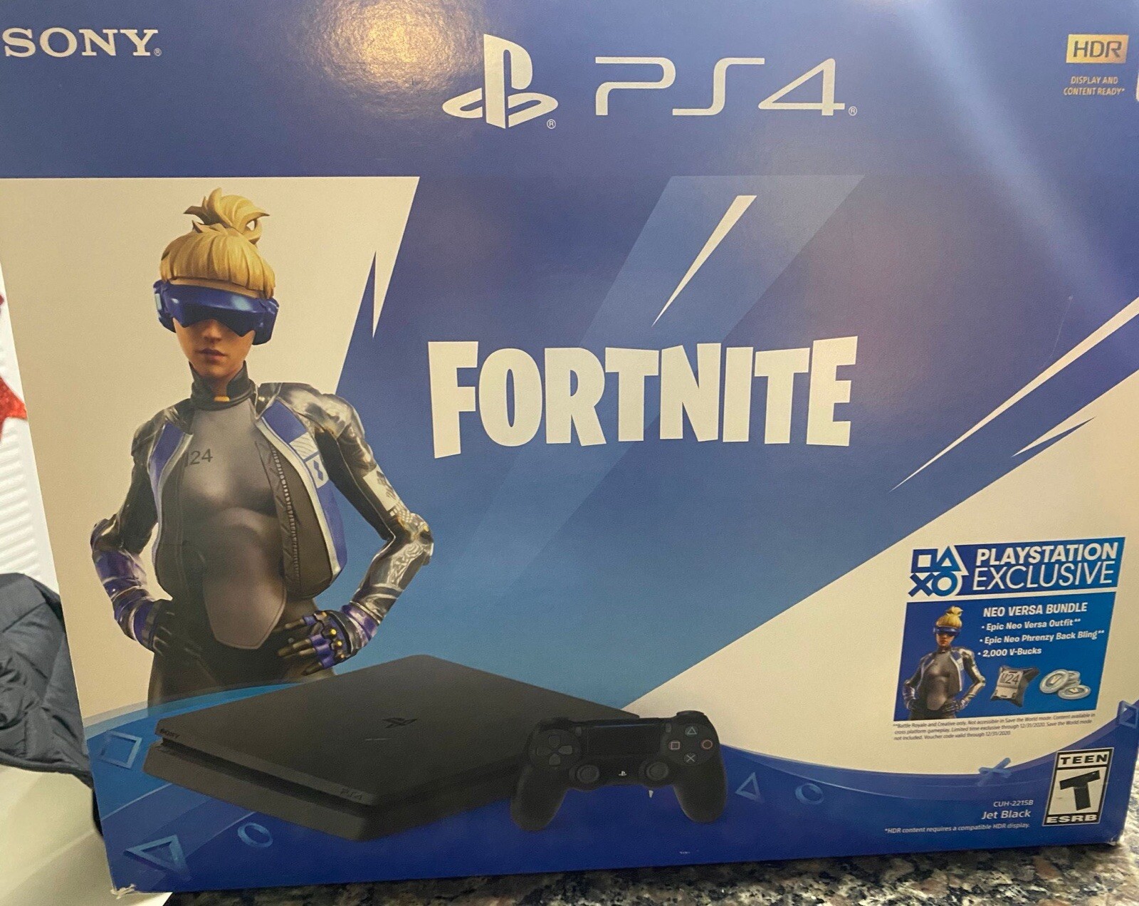 Sony PlayStation 4 1TB Fortnite Neo Versa Console – Jet Black