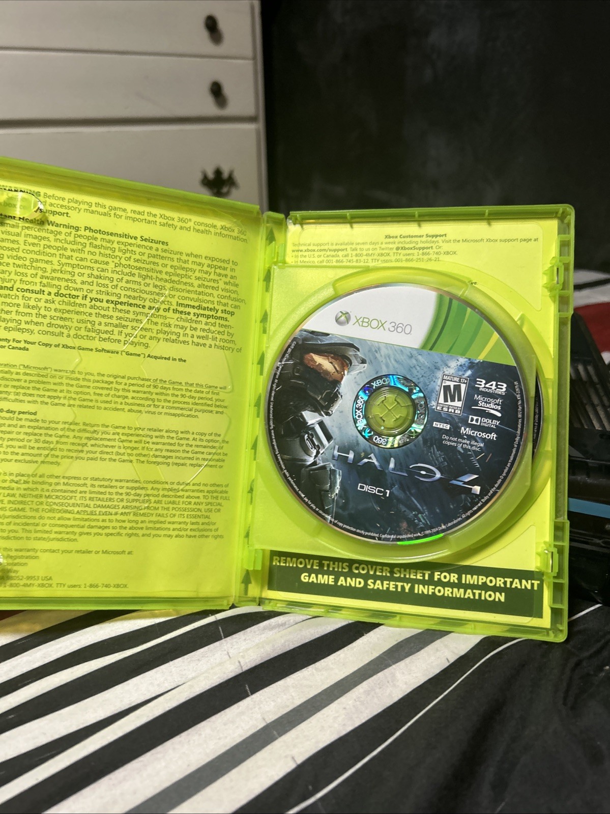 Microsoft Xbox 360 Halo 4 Limited Edition And Halo 4 Game With Both Discs