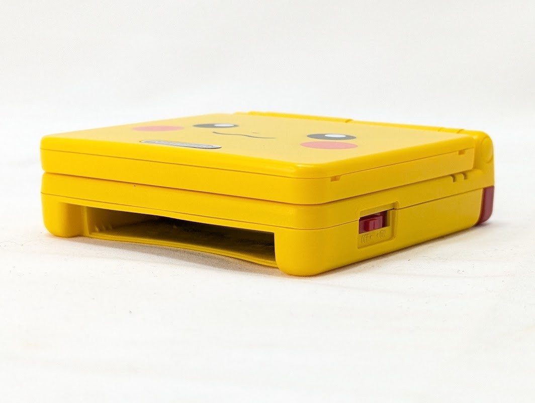 GameBoy Advance SP Pikachu Edition Type-C IPS LCD Handheld Console Tested JAPAN