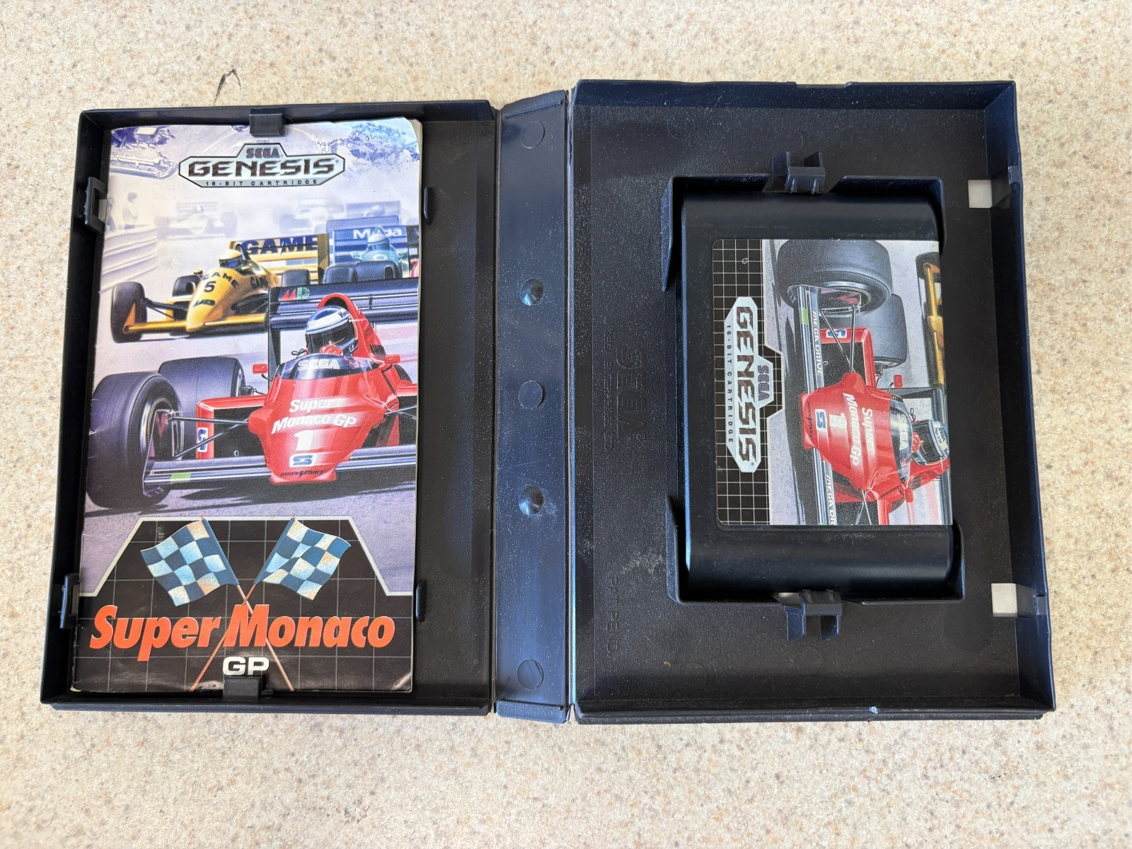Sega Genesis Model 1 MK-1601 Console w/ 4 games & Game Genie Enhancer