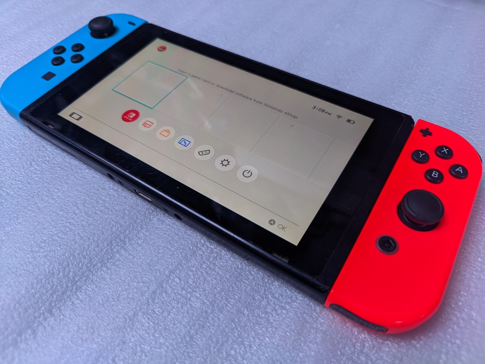 Nintendo Switch Red and Blue used (Fair) HAC-001 With Dock (No charger)